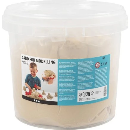 Modellersand 5 kg - Blød, Genanvendelig Sandmaling