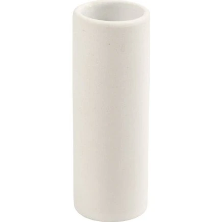 Cylindrisk terrakottavase H11 x Ø4 cm, hvid