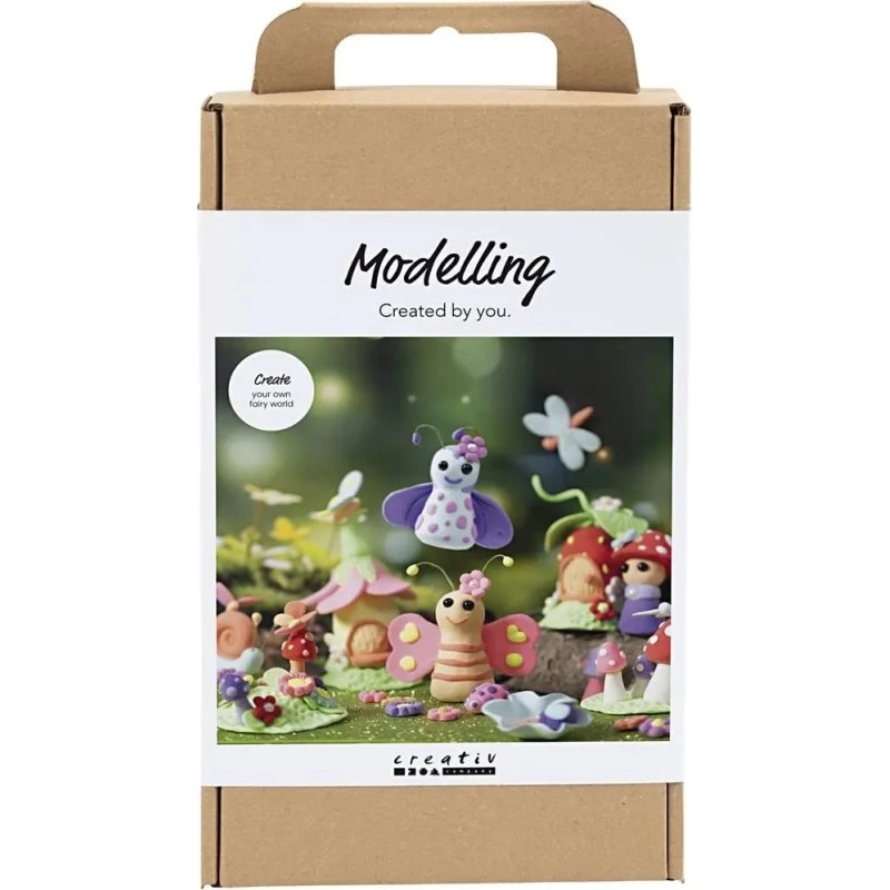 DIY Kit Modellering – Feer i pastelfarver (Silk Clay)