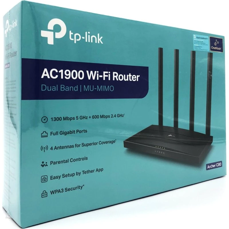 TP-Link Archer C80 AC1900 Dual-band Wi‑Fi-router