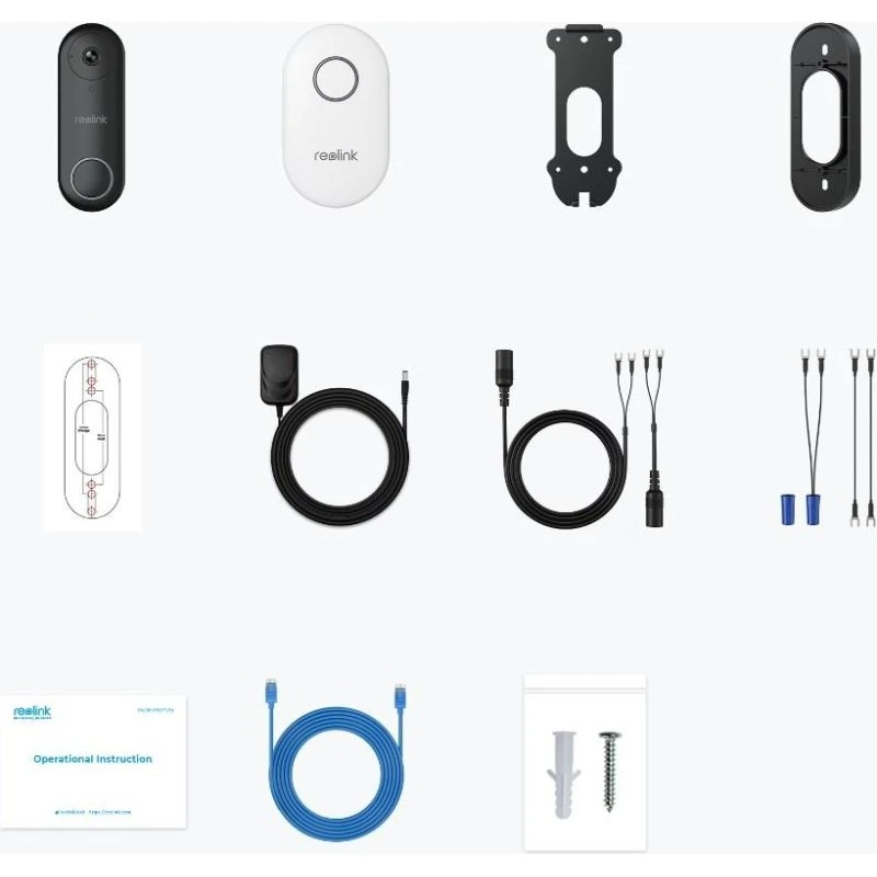 Reolink D340W 5MP Wi‑Fi videodørklokke med klokke