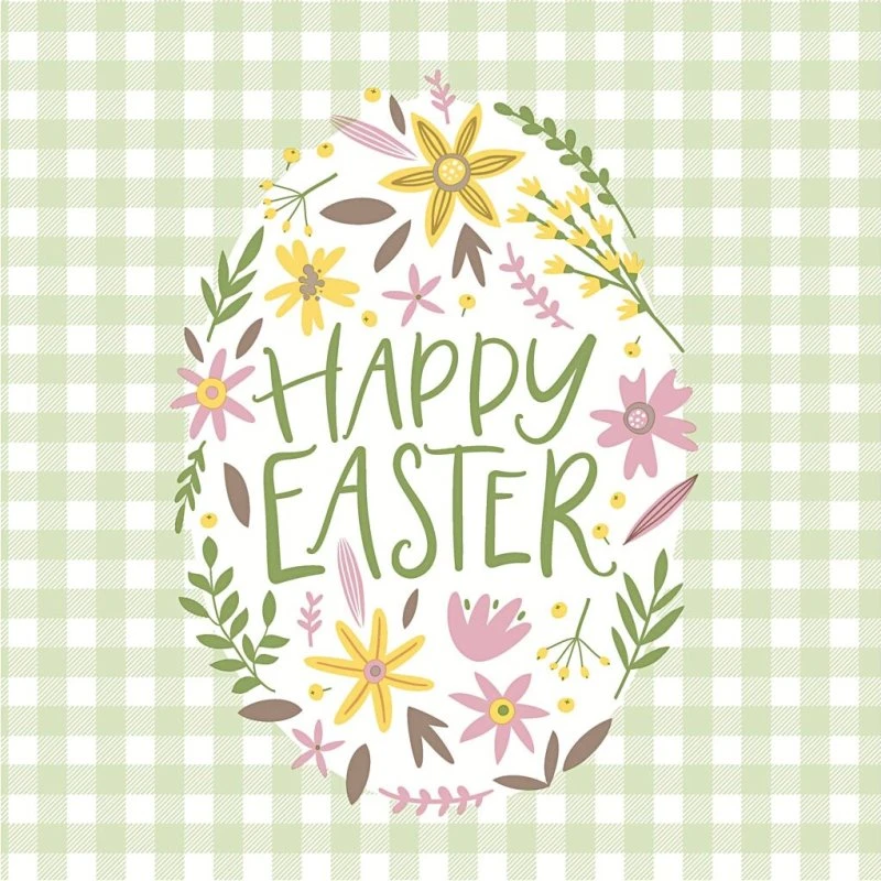 Happy Easter servietter 33x33 cm, 20 stk.