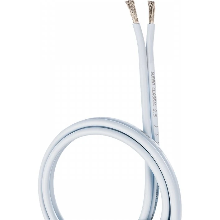 Supra Classic højttalerkabel 2x2,5 mm² 20 m (isblå)