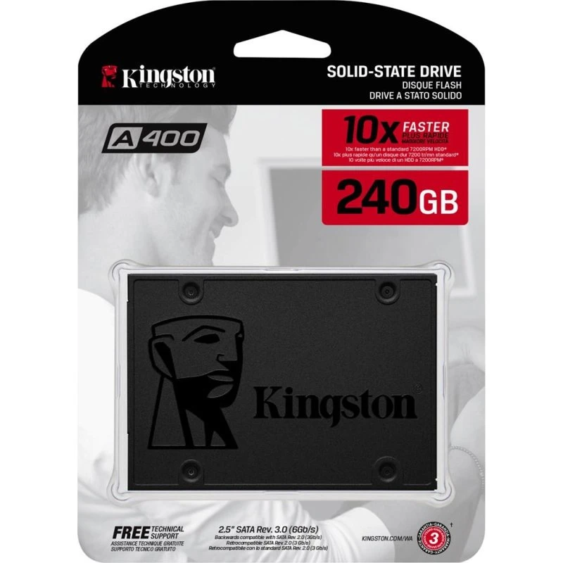 Kingston A400 240 GB 2,5'' SATA SSD (intern)