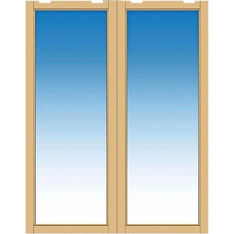 PLUS Pavillon dobbeltskydedør 160x204 cm, trykimprægneret træ