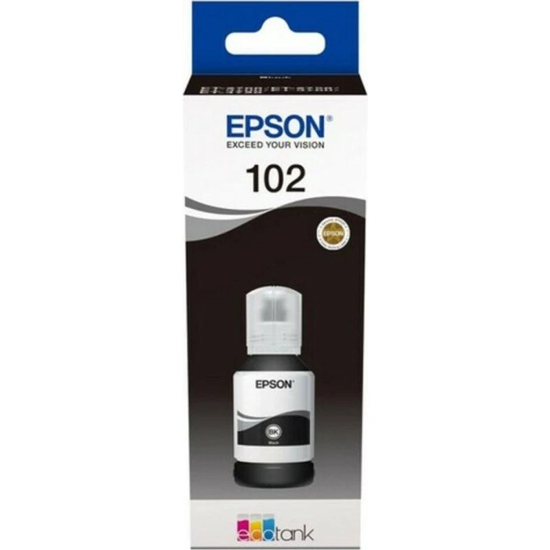 Epson 102 EcoTank sort blækbeholder (127 ml)