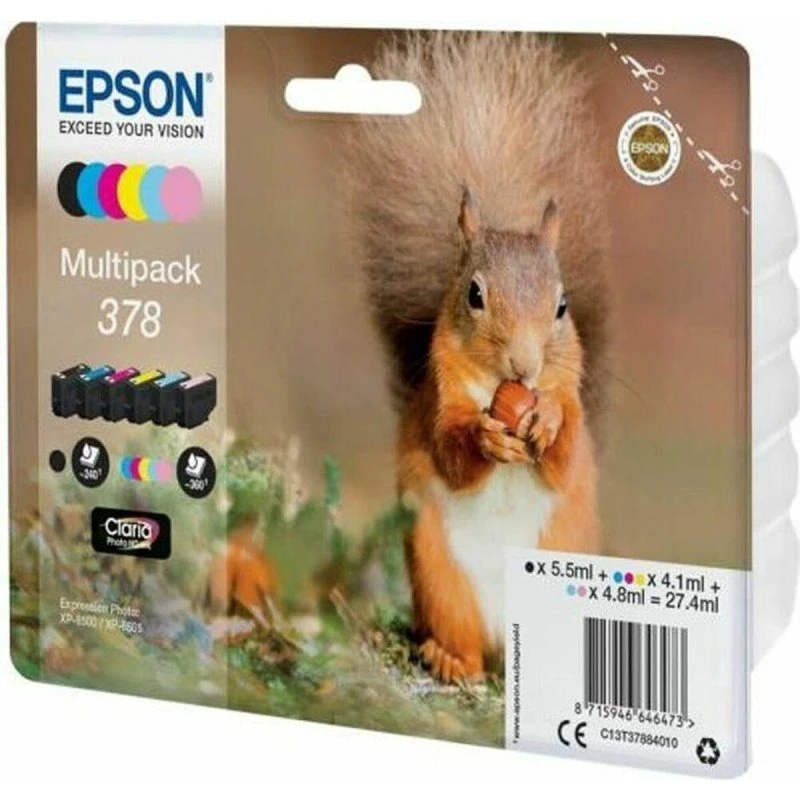 Epson Multipack 378 - 6 originale blækpatroner (K/C/M/Y/LC/LM)