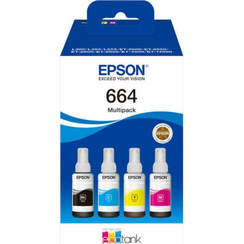 Epson EcoTank 664 multipack – original blæk (4 farver)