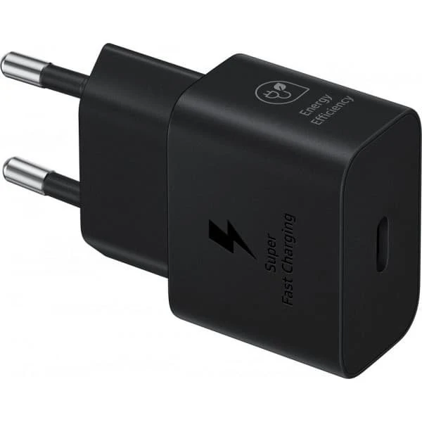 Samsung 25W USB-C GaN vægoplader – sort