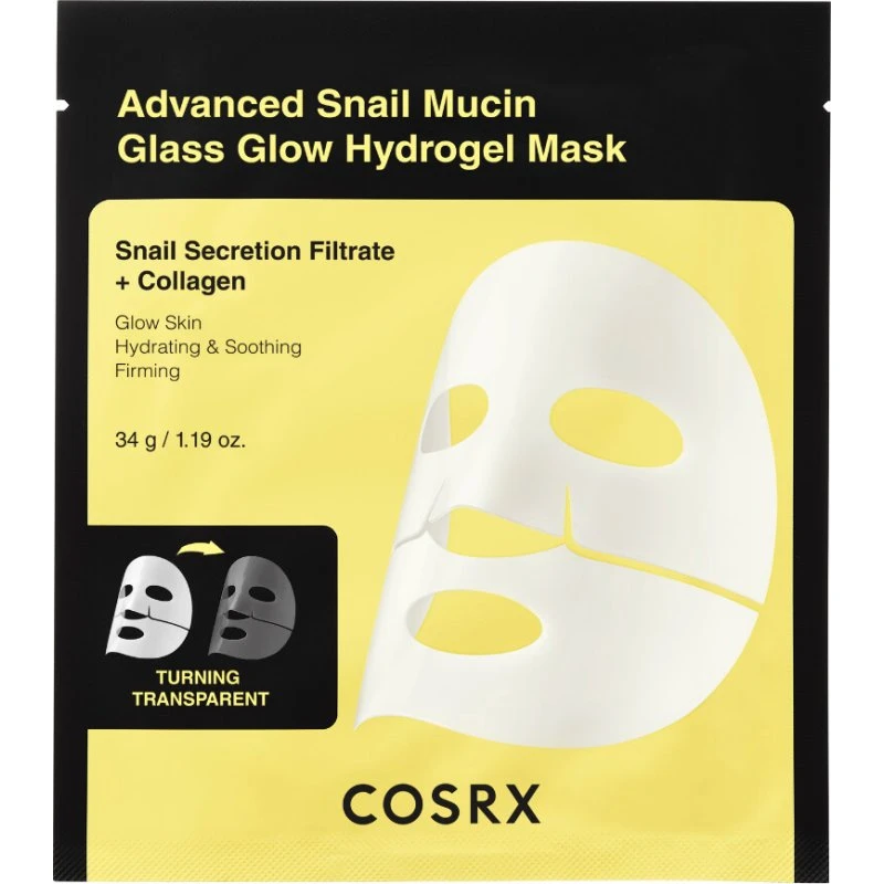 COSRX Advanced Snail Mucin Glass Glow Hydrogel Mask 1 stk