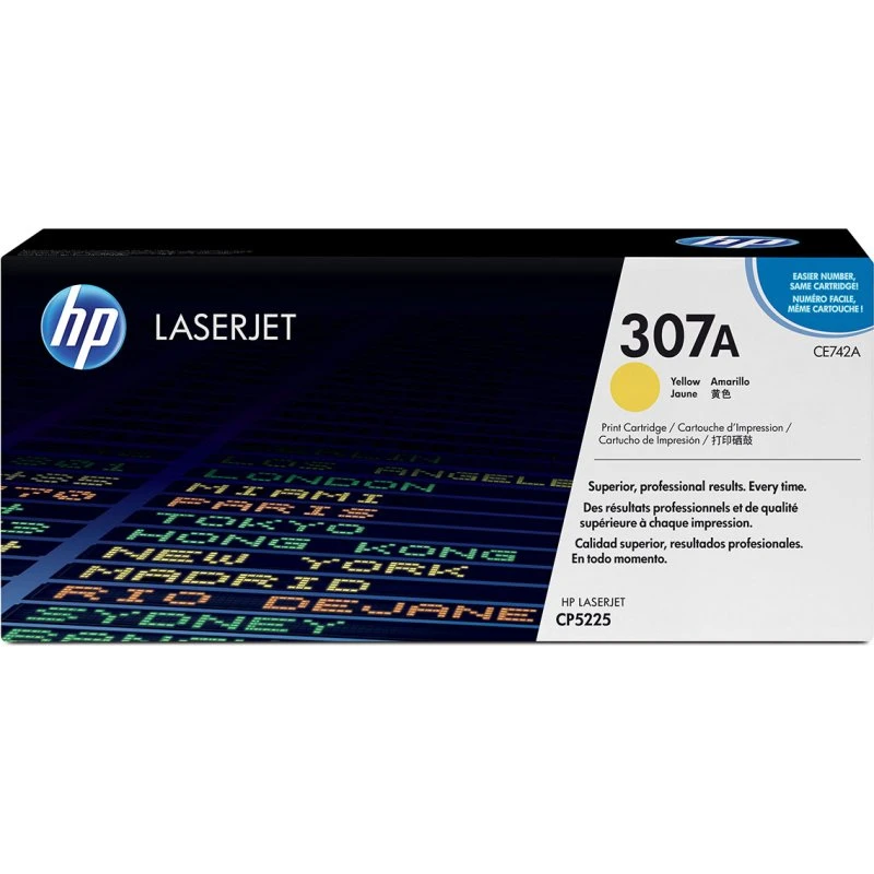 HP 307A (CE742A) Gul Toner – 7000 sider, Original