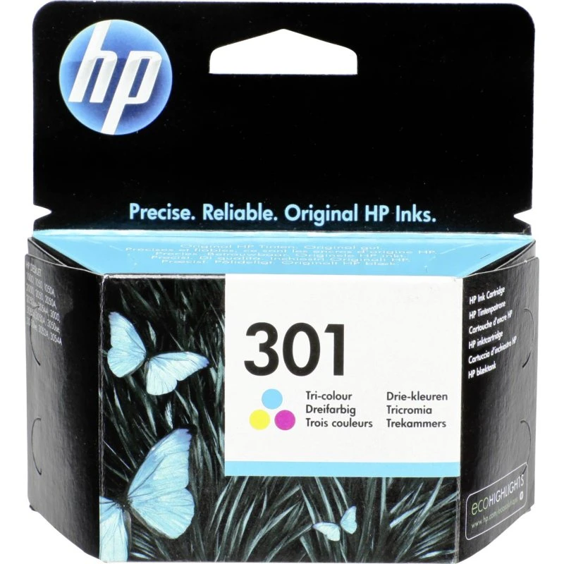 HP 301 Tri-Colour original blækpatron (cyan/magenta/gul)