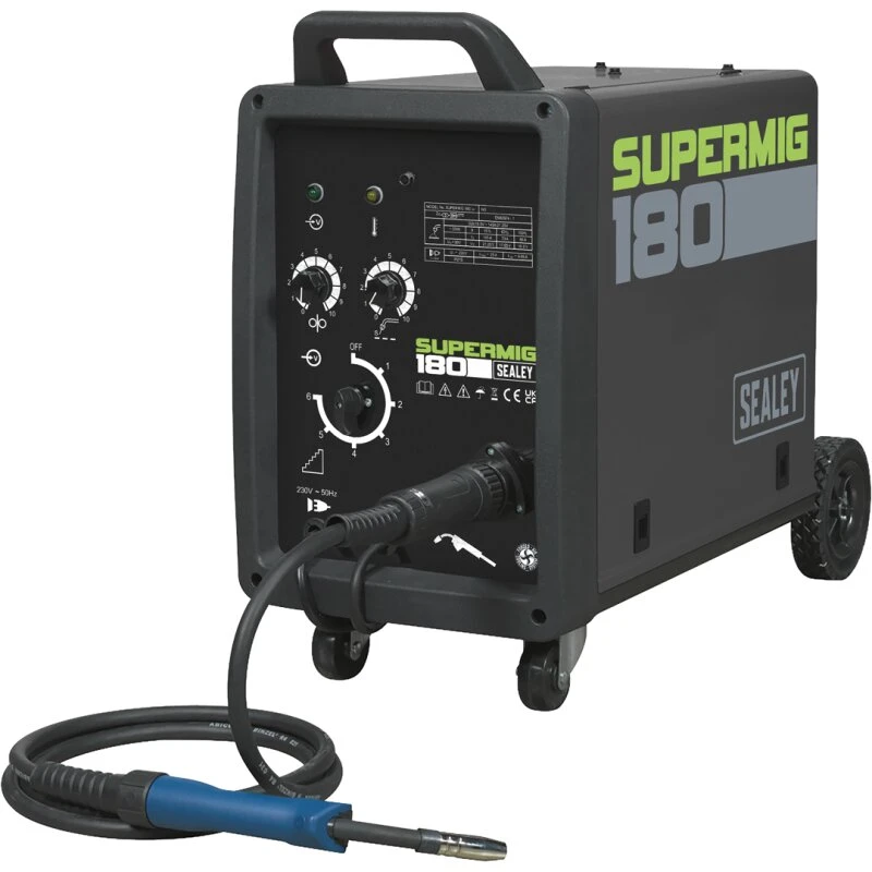 Sealey SUPERMIG180 MIG-svejser 180A 230V med Binzel Euro-brænder