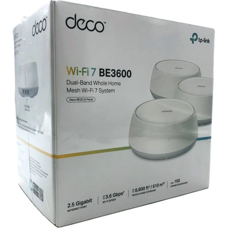 TP-Link Deco BE25 (3-pack) – Mesh Wi‑Fi 7, Dual‑Band
