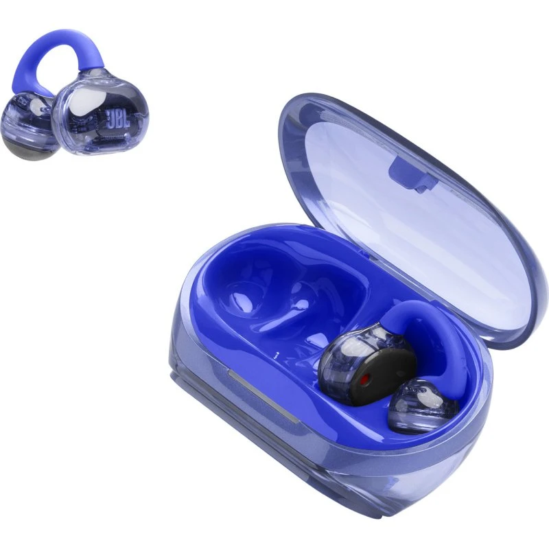 JBL Soundgear Clips – Open‑ear Earbuds, Blå