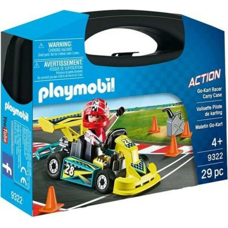 Playmobil City Action Go-Kart Kuffert 9322 (29 dele)