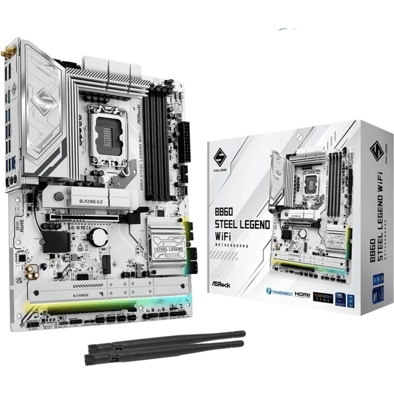 ASRock B860 Steel Legend WiFi – LGA1851, DDR5, ATX