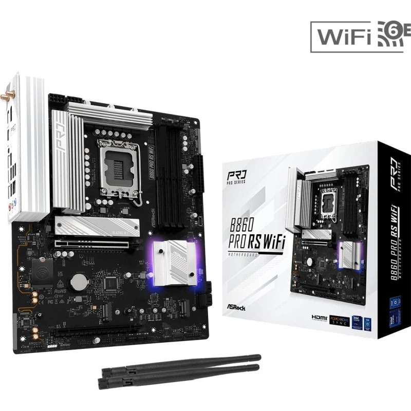 ASRock B860 Pro RS WiFi ATX - LGA1851, DDR5, Wi‑Fi 6E