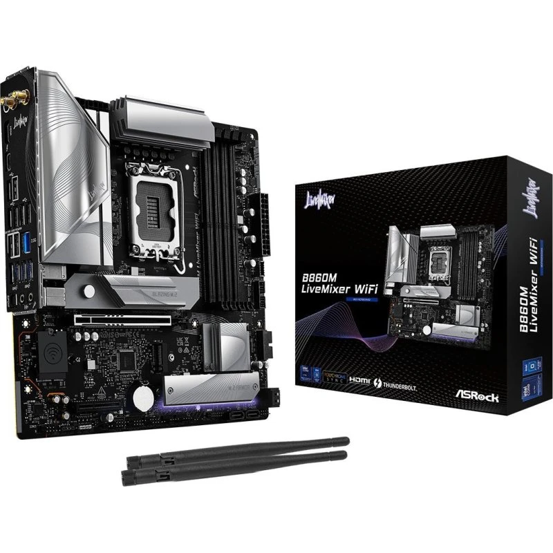 ASRock B860M LiveMixer WiFi – Micro‑ATX Intel B860