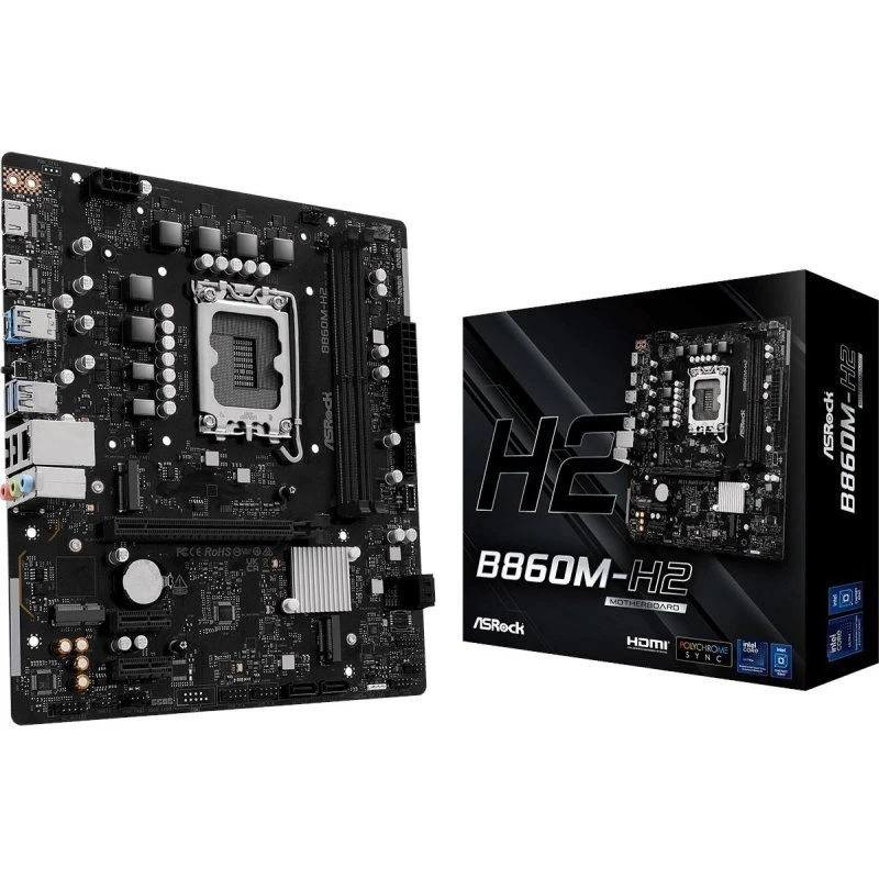 ASRock B860M-H2 Micro-ATX Bundkort (LGA1851, DDR5)