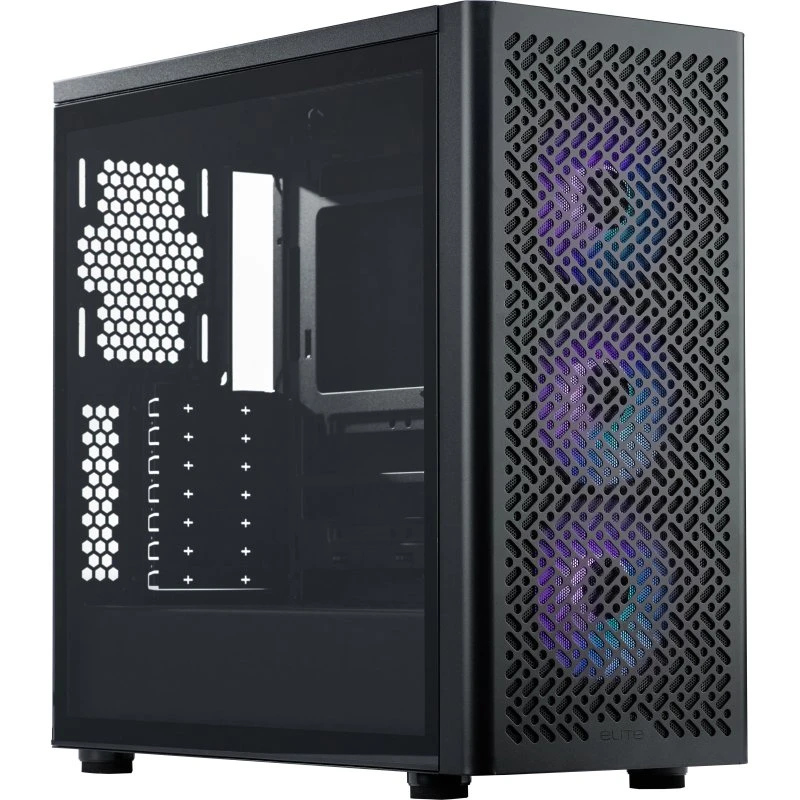 Cooler Master Elite 502 Mid Tower – Sort (hærdet glas)