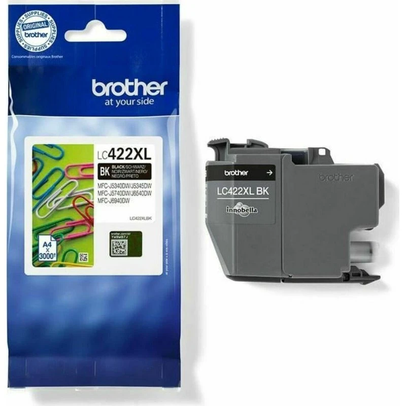 Brother LC-422XLBK XL original sort (op til 3.000 sider)