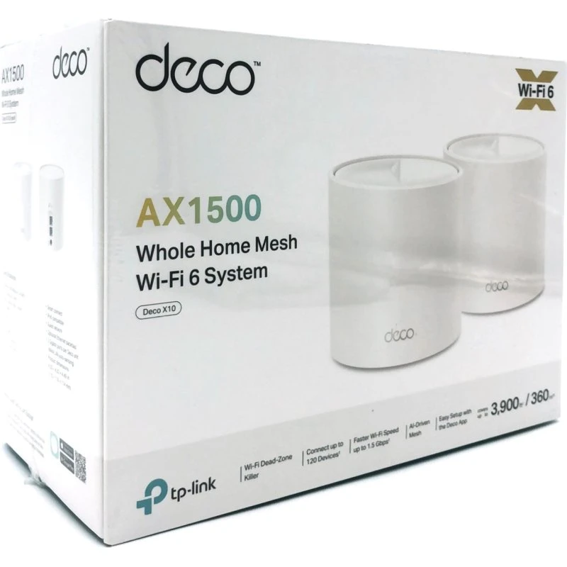 TP-Link Deco X10 AX1500 2-pack Mesh Wi‑Fi 6