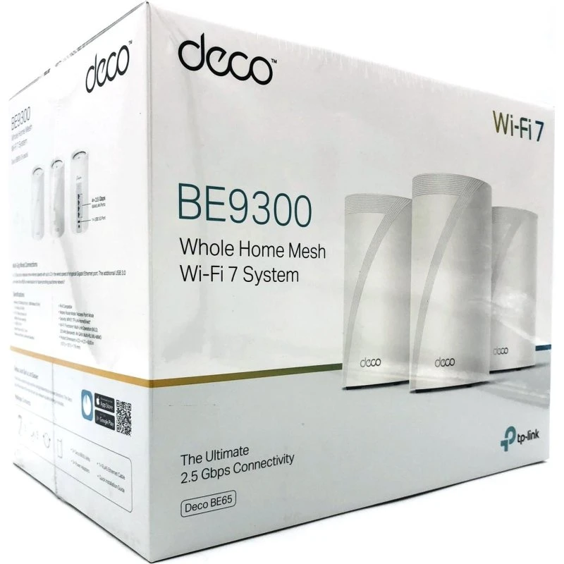 TP-Link Deco BE65 (3-pack) – Wi‑Fi 7 Mesh-router