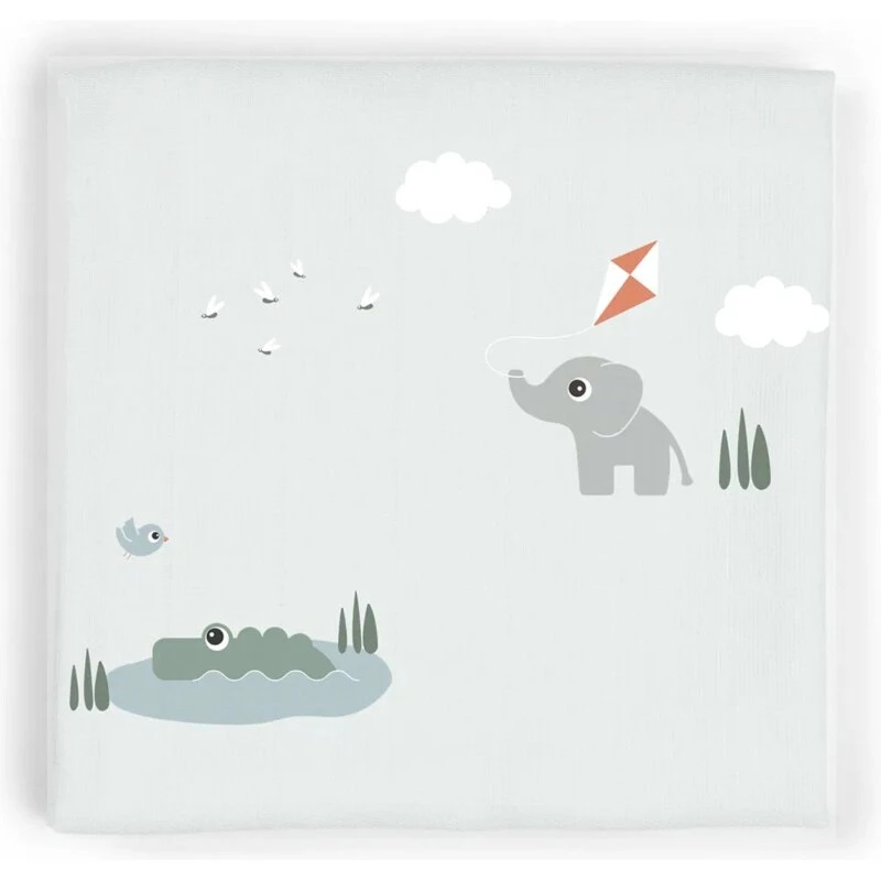 Done by Deer Babysvøb Playground 120x120 cm - Blå