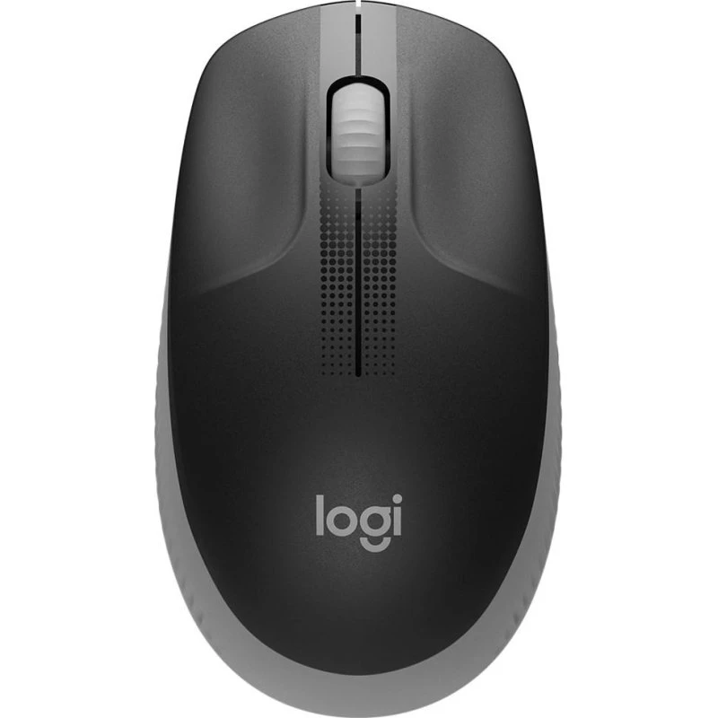 Logitech M190 trådløs mus – optisk 1000 DPI, mellemgrå