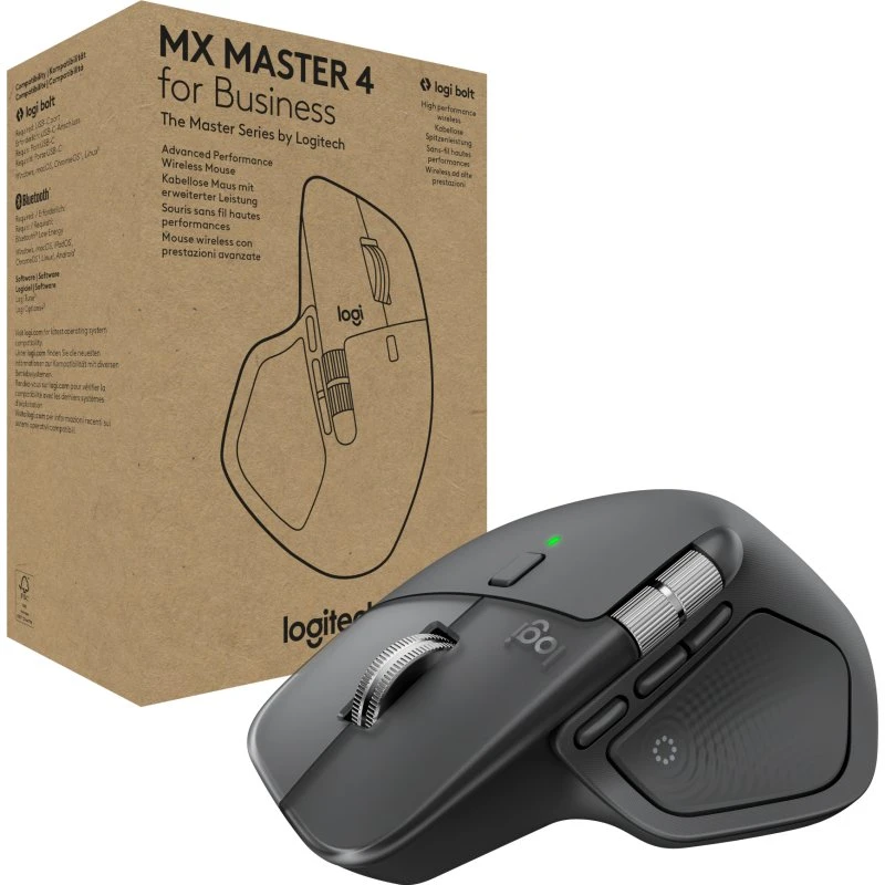 Logitech MX Master 4 for Business – Trådløs Ergonomisk Mus