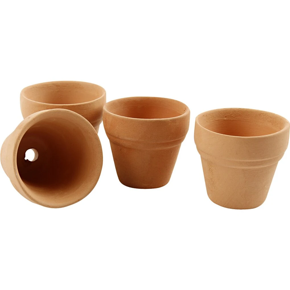 Mini urtepotter i terrakotta 3,1x3,4 cm – 48 stk