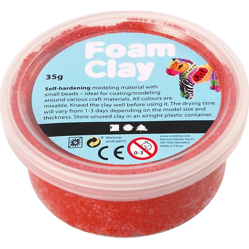 Foam Clay - Rød 35 g