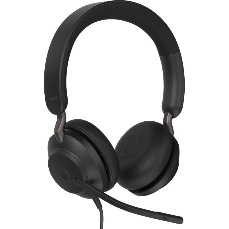 Jabra Evolve2 40 SE USB‑A Stereo Headset – Sort