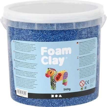 Foam Clay blå 560 g – selvhærdende modellervoks