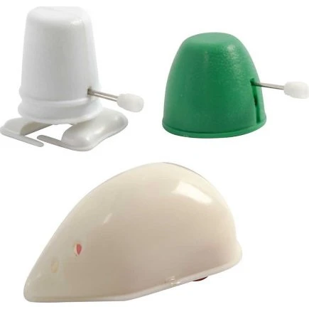 Mekaniske dekorationsfigurer 3-pak (30/35/45 mm)