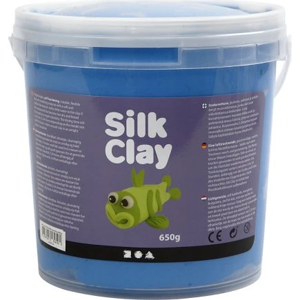 Silk Clay selvhærdende modellervoks, blå 650 g