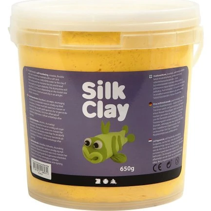 Silk Clay® gul - 650 g spand