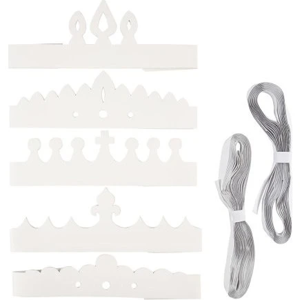 Kongekroner – Hvide, Mal-selv 50 stk. (Justerbare)