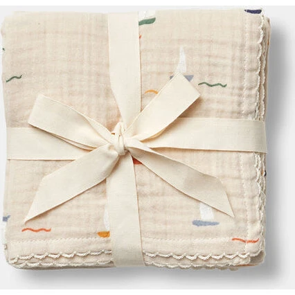 Mio Musselin Stofbleer 3-pak – Songbirds (økologisk)