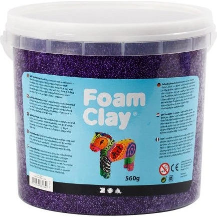 Foam Clay Modellervoks - Lilla 560 g