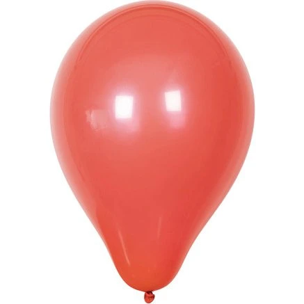 Røde runde balloner 23 cm, 10 stk