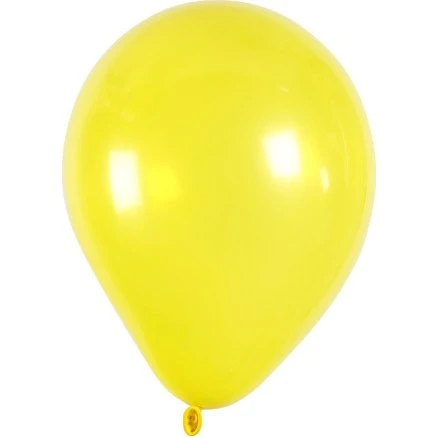 Gule runde balloner 23 cm – 10 stk