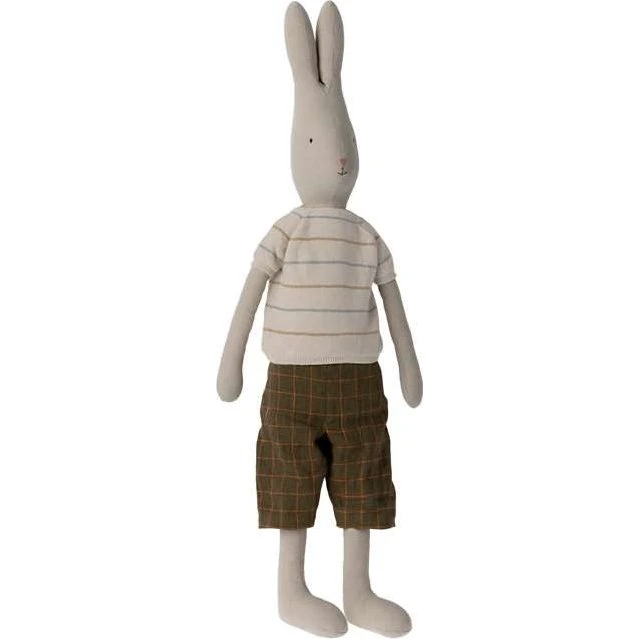 Maileg Kanin/Hare Str.5 - Bukser & Striktrøje (Lys)