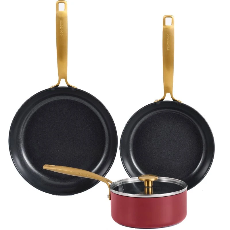 Combekk Element 4-del. stege- og kasserollesæt, Bordeaux