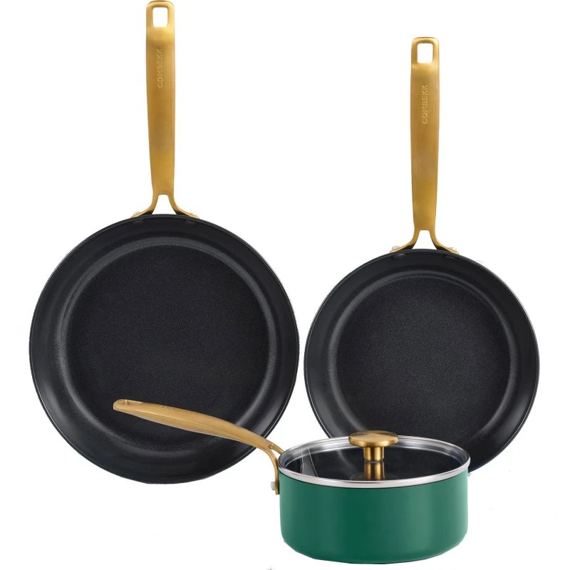 Combekk Element gryde- og stegepandesæt 4 dele - Holly Green