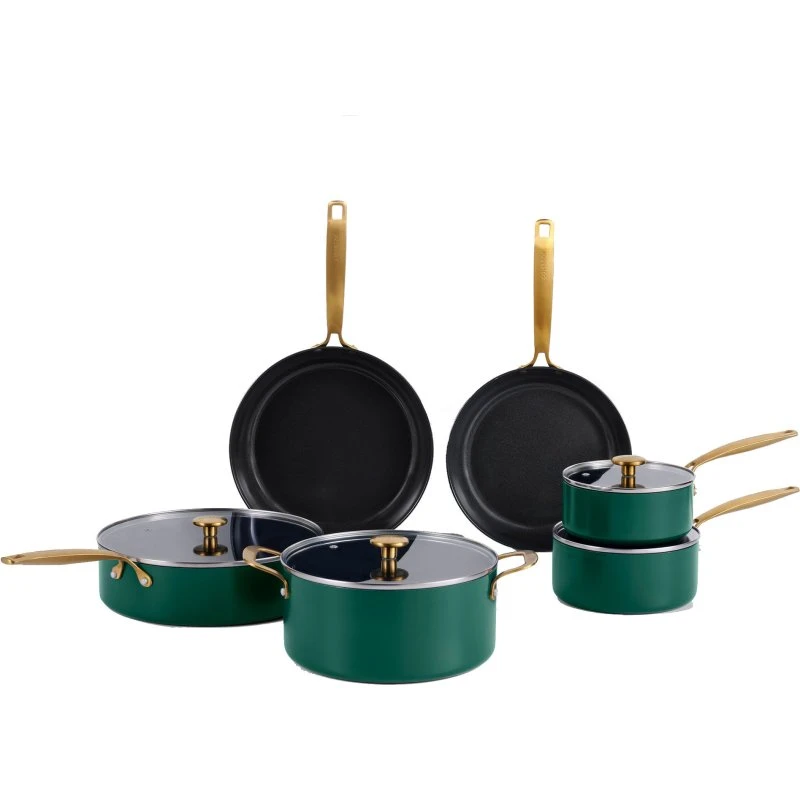 Combekk Element gryde- og stegepandesæt 10 dele – Holly Green