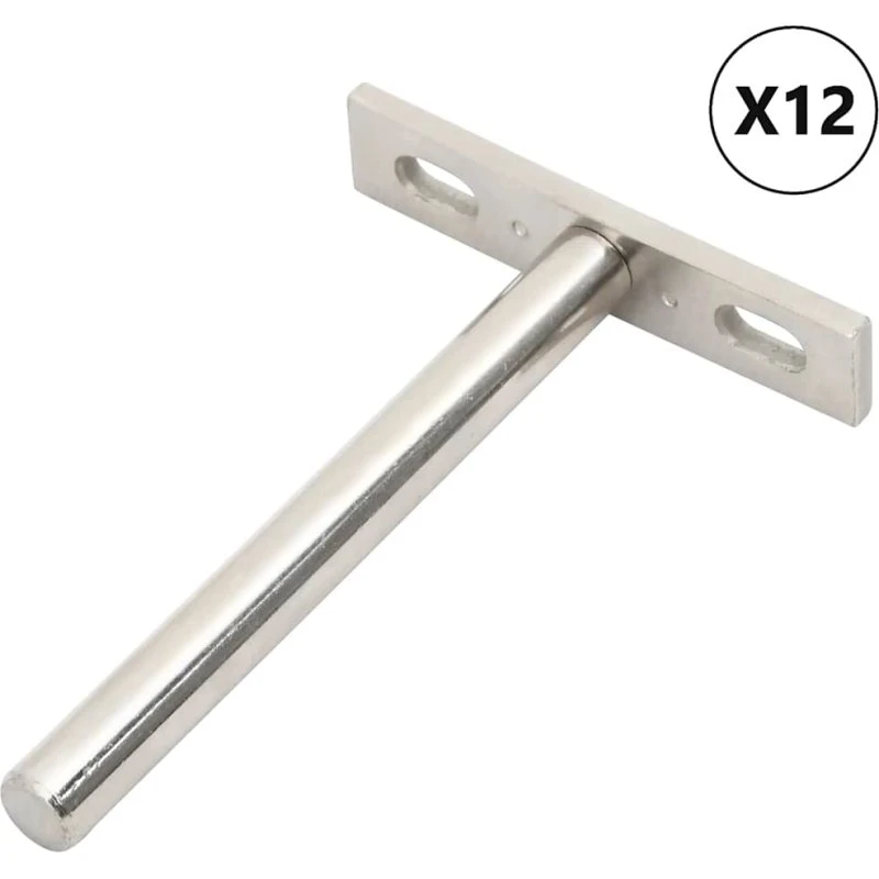 Flydende hyldeknægte 12 stk Ø10x100 mm kulstofstål