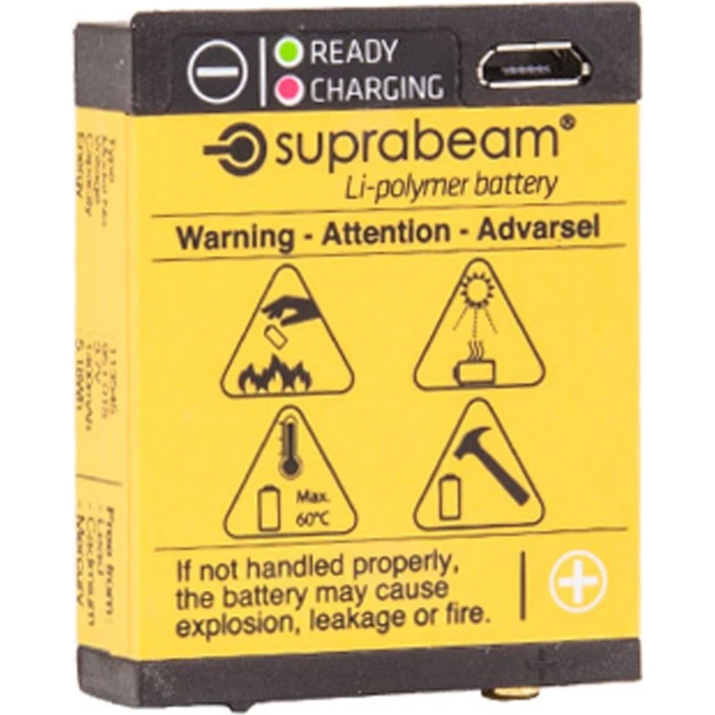 Suprabeam Li-pol 1400 mAh USB-genopladeligt batteri