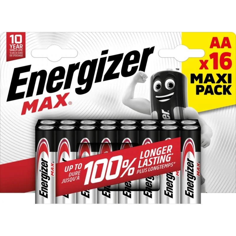 Energizer Power AA (LR6) Alkaliske Batterier 16-pack